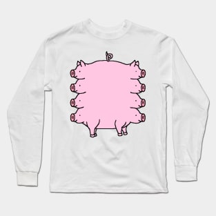 4 dimensional pig Long Sleeve T-Shirt